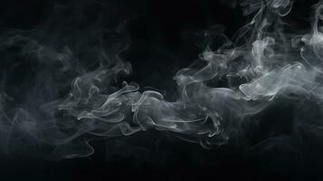 a puff of smoke on a black background photo