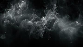 a puff of smoke on a black background photo