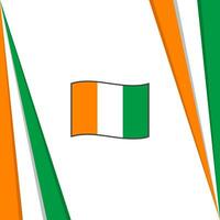 Ivory Coast Flag Abstract Background Design Template. Ivory Coast Independence Day Banner Social Media Post. Ivory Coast Flag vector