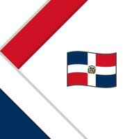 Dominican Republic Flag Abstract Background Design Template. Dominican Republic Independence Day Banner Social Media Post. Dominican Republic Illustration vector