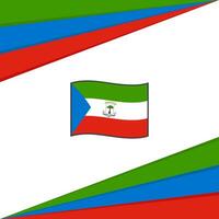 Equatorial Guinea Flag Abstract Background Design Template. Equatorial Guinea Independence Day Banner Social Media Post. Equatorial Guinea Design vector