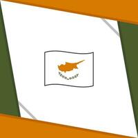 Cyprus Flag Abstract Background Design Template. Cyprus Independence Day Banner Social Media Post. Cyprus Independence Day vector