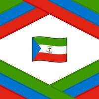 Equatorial Guinea Flag Abstract Background Design Template. Equatorial Guinea Independence Day Banner Social Media Post. Equatorial Guinea Template vector