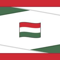 Hungary Flag Abstract Background Design Template. Hungary Independence Day Banner Social Media Post. Hungary Vector