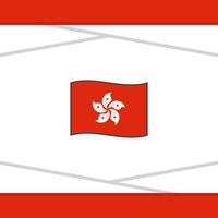 Hong Kong Flag Abstract Background Design Template. Hong Kong Independence Day Banner Social Media Post. Hong Kong Vector