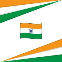 India bandera resumen antecedentes diseño modelo. India independencia día bandera social medios de comunicación correo. India diseño vector