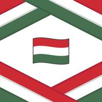 Hungary Flag Abstract Background Design Template. Hungary Independence Day Banner Social Media Post. Hungary Template vector