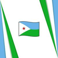 Djibouti Flag Abstract Background Design Template. Djibouti Independence Day Banner Social Media Post. Djibouti Flag vector