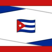 Cuba Flag Abstract Background Design Template. Cuba Independence Day Banner Social Media Post. Cuba Vector