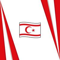 Northern Cyprus Flag Abstract Background Design Template. Northern Cyprus Independence Day Banner Social Media Post. Northern Cyprus Flag vector