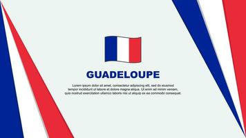 Guadeloupe Flag Abstract Background Design Template. Flag vector