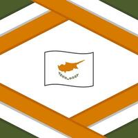 Cyprus Flag Abstract Background Design Template. Cyprus Independence Day Banner Social Media Post. Cyprus Template vector