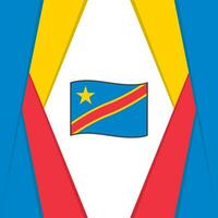 Democratic Republic Of The Congo Flag Abstract Background Design Template. Democratic Republic Of The Congo Independence Day Banner Social Media Post. Democratic Republic Of The Congo Background vector