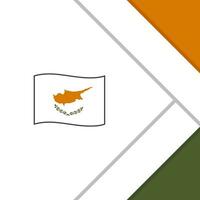 Cyprus Flag Abstract Background Design Template. Cyprus Independence Day Banner Social Media Post. Cyprus Cartoon vector