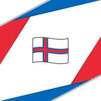 Faroe Islands Flag Abstract Background Design Template. Faroe Islands Independence Day Banner Social Media Post. Faroe Islands vector