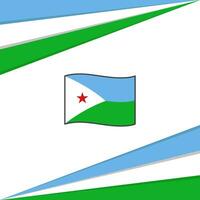 Djibouti Flag Abstract Background Design Template. Djibouti Independence Day Banner Social Media Post. Djibouti Design vector