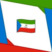 Equatorial Guinea Flag Abstract Background Design Template. Equatorial Guinea Independence Day Banner Social Media Post. Equatorial Guinea Independence Day vector