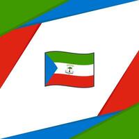 Equatorial Guinea Flag Abstract Background Design Template. Equatorial Guinea Independence Day Banner Social Media Post. Equatorial Guinea vector