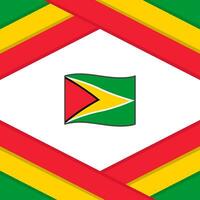 Guyana Flag Abstract Background Design Template. Guyana Independence Day Banner Social Media Post. Guyana Template vector