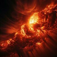 Magnificent view of a coronal mass ejection during a magnetic storm photo