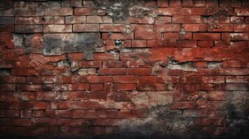 red brick wall background photo