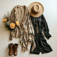 Beautiful fashionable fall outfits photo