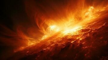 Astonishing image of a solar prominence during a magnetic storm, photo