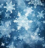 a snowflake background with white flakes photo