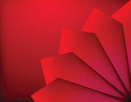 Modern Geometric Red Gradient Background Bright Web Design Element vector