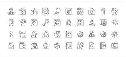 Set of Medical and Health Icons vector