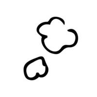 Talk bubble speech icon. Blank empty bubbles vector design elements. Chat on line symbol template. Dialogue balloon sticker silhouette.