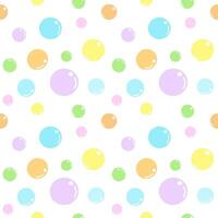 Seamless pattern colorful bubble vector, abstract design for party, celebration, birthday background, paper wrap vector