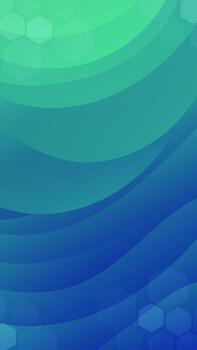 Abstract Green blue Background with Wavy Shapes. Modern vector background design. Dynamic Waves. Fluid shapes composition.  Fit for social media story template