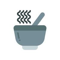 bowl icon flat style vector