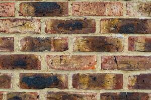 texture background of red brick wall photo