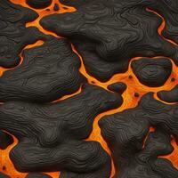 Ai generated content. Inferno Unleashed The Fiery Power of a Volcanic Eruption photo