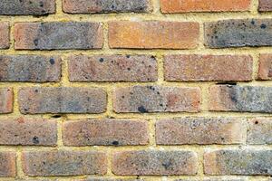 texture background of red brick wall photo