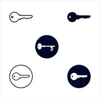 Key Icon in trendy flat style isolated on grey background. Key symbol for your web site design, logo, app, UI. vector