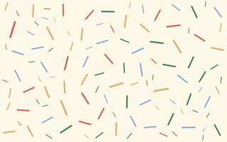 Colorful Confetti Pattern with many different Colored Sprinkles vector