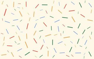 Colorful Confetti Pattern with many different Colored Sprinkles vector