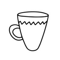 garabatear café taza vector ilustración