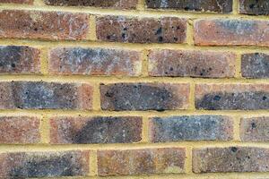 texture background of red brick wall photo