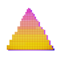 abstrakt retro stil 80-90-tal pixel konst 8-bitars png