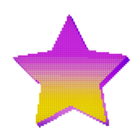 abstrakt retro Stil 80er-90er Pixel Kunst 8 Bit png