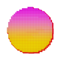abstrakt retro stil 80-90-tal pixel konst 8-bitars png