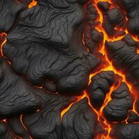 ai generado contenido. infierno soltado el ardiente poder de un volcánico erupción foto