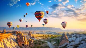 globo vuelo en turismo parque - Turquía Capadocia foto