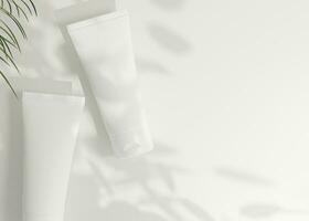 Face Cream Tube Mockup photo