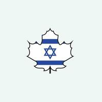 Israel bandera icono vector