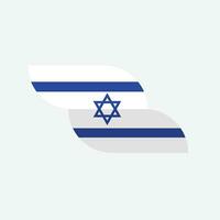 Israel flag icon vector